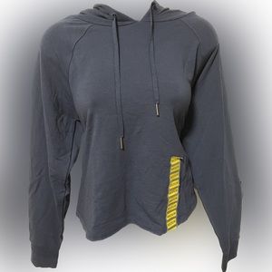 Blue French terry hoodie